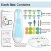 Royal Angels Baby Nail File 21 in 1, Safe Electric Baby Nail Buffer, Extra 13 Replacement Tools, Baby Nail Kit, Baby Nail Trimmer, Newborn Toddler Toes and Fingernails Clipper, Trim and Polish (Blue)