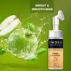 SWOSH Apple Cider vinegar (Apple extract) Foaming Face Wash for Acne Prone & Oily Skin - No Parabens, Sulphate, Silicones & Colour (with Built-in Face Brush), 100 ml / / 3.38 fl oz