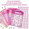 Pink Party Bingo Game 24 Players Girls Party Game Birthday