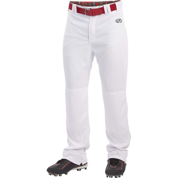 Rawlings | LAUNCH SERIES Full Length Baseball Pants | Youth X-Small | White