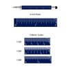 Monteverde USA 9-in-1 Tool Fountain Pen in Blue – Medium Nib, Multifunctional Pen with Stylus, Screwdrivers, Level, and Ruler – Exclusive Collection, Ideal Gift for Professionals