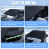 Sompaty Car Windshield Cover for Ice and Snow, Frost Guard Windshield Snow Cover, Performance Brake Kits with Side Mirrors Cover for Snow, Ice, UV Fits Most Cars, Trucks, Vans, SUVs, Black