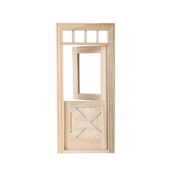 Houseworks, Ltd. Dollhouse Miniature Crossbuck Dutch Door