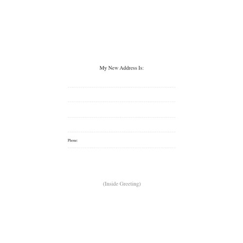 Flashcards Change of Address GREETING CARDS, I've Moved! (Pack of 10 Cards & 10 Envelopes) Moving Announcements FN4376CAS