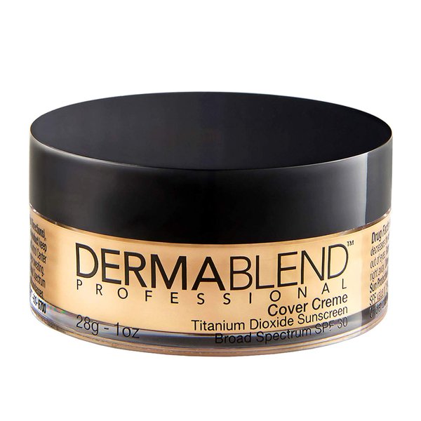 Dermablend Cover Creme High Coverage Foundation with SPF 30, 30W Yellow Beige, 1 Oz.