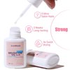 GLAMERMAID 2Pcs/Set Super Strong Nail Glue Remover for Press on Nails with Nail Glue Debonder Kit, Nail Glue with Brush for Nails Tip & Nail Glue Remover Glue off for Acrylic False Nails