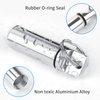 Small Pocket Pill Box Keychain, Aluminium Alloy Portable Mini Pill Organizer Case Container for Purse, Waterproof Metal Pill Holder Medicine Bottle for Outdoor Camping Travel (Silver)
