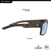 Leupold Becnara Performance Eyewear with Matte Tortoise Frames and Blue Mirror Polarized Lenses