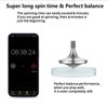 Premium Precious Titanium Spinning Top, Spin Long Time Exceed 10 Minutes, Perfect Balance, Well Made Metal Kinetic Desk Fidget Toy, Wear-Resistant Drop-Resistant Does not Rust (Mars Silver)