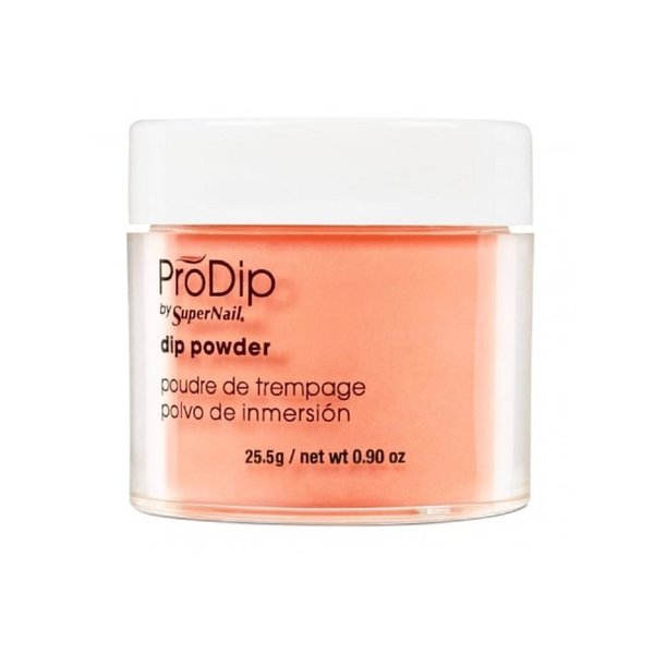 Supernail Prodip Colored Acrylic Dip, Powder Tangelo Orange, 0.9 Ounce