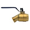 American Valve M76QT 3/4" Quarter Turn Hose Bibb FIP, 2 port, 3/4-Inch, Brass