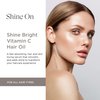 Intelligent Nutrients Shine Bright Vitamin C Hair Oil, Luxurious Radiance and Strengthening for All Hair Types, Vegan, 1.7 Oz