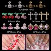Assorted 3D Nail Gems Charms, Cross Planet Heart Cherry Nail Jewelry Charms, Pink Butterfly Bows Flower Heart Star Moon Acrylic Nail Charms for Nail Art DIY Decal Manicure Accessories