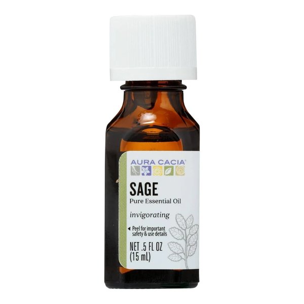 Aura Cacia Sage Essential Oil, 0.5 Oz
