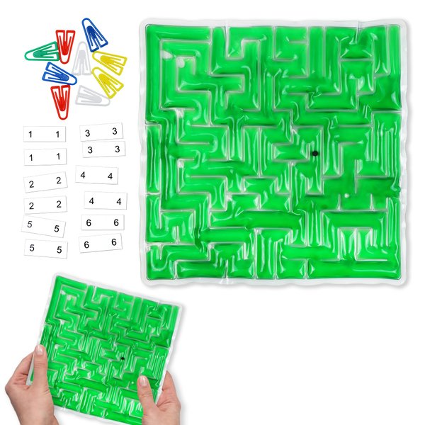 Sensory Toys Fidget Marble Maze,Sensory Toys for Kids with Autism,Gel Filled Tactile Autistic Calming Toys,Green