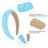 Jaciya Sequin Headbands for Girls Sparkly Wide Headbands for Women Cute Confetti Head Band for Toddler Fashion Blue Hairband for Little Girls Hair Accessories