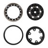 KingVal Replacement 4PCS Brass 1.0" Beadlock Wheel Rims Tyre Rim Offset -3.15mm Wheel Hub 7mm Compatible with Axial SCX24 RC Crawler Car