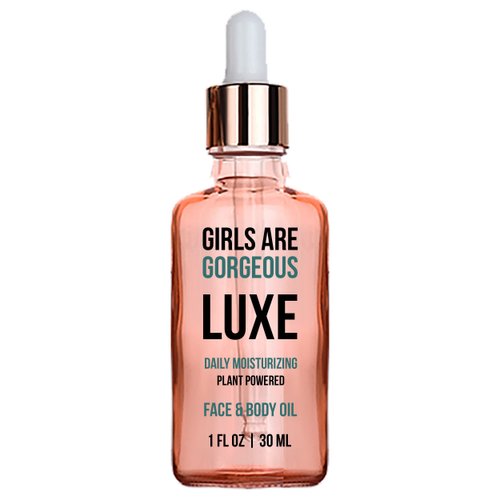LUXE Glow Plumping Face Oil | Nourish & Illuminate | Good for Gua Sha and Hand Facial Massage | by Girls are Gorgeous (1 Oz)
