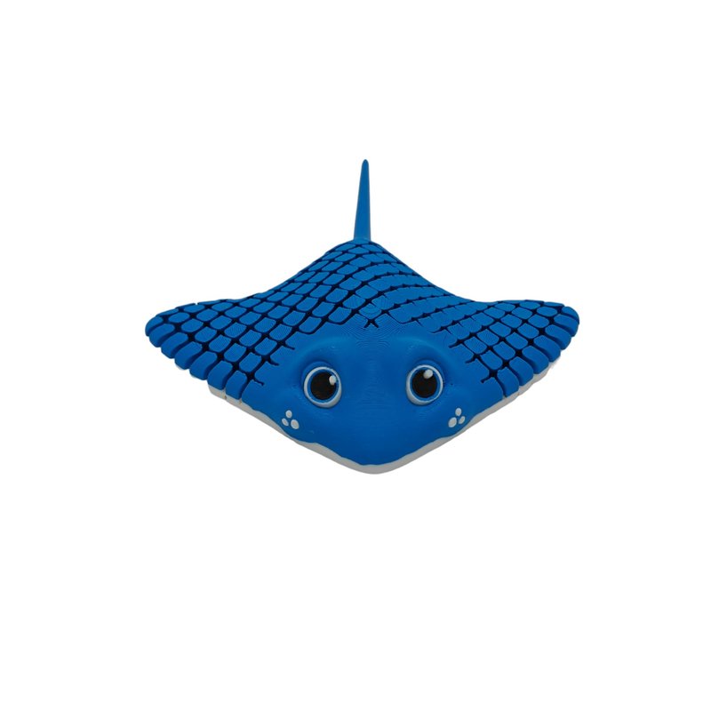 Manta Ray Fidget Toy, Multicolor 3D Printed Articulated, Sensory toy ...