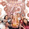 18th Birthday Decorations for Girls, Happy 18th Birthday Banner, Balloon, Cake Topper, Sash and Crown, Rose Gold 18 year old Birthday Party Decorations for Girls