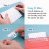 JIKIOU 210pcs Hanging File Folder Tabs and 210pcs Blank 2inch Inserts per Pack for Quick Identification of Hanging Files, Easy to Read, Clear