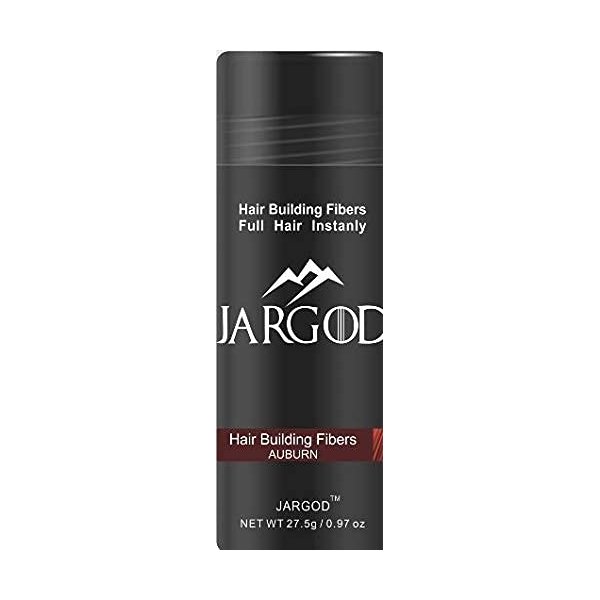 JARGOD Hair Building Fibers for Thinning Hair Completely Conceals Hair Loss Fuller Looking Hair - Hair Thickener & Topper for Women & Men 27.5g (Auburn)