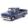 1966 Chevy C10 Fleetside Pickup Truck, Dark Blue - Motormax 73355 - 1/24 Scale Diecast Model Toy Car, unisex-children