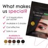 Marie-José & Co Henna Brow Tinting Kit Blonde Dye, Eyebrow Spot Coloring, Long-Lasting Eyebrow Powder, Water & Smudge Proof, 5 Sachets, Good for 50 Applications