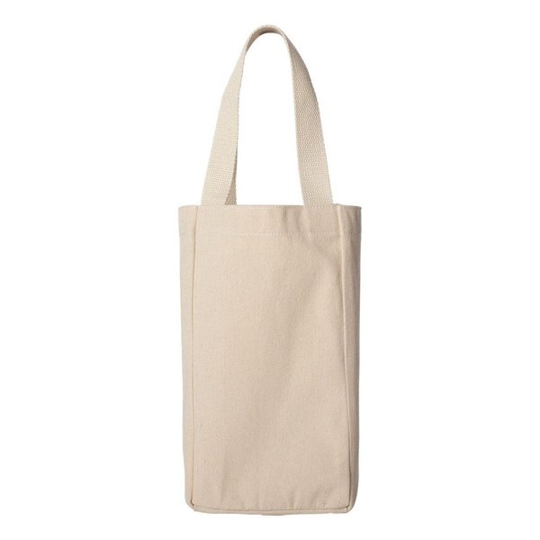 Liberty Bags Double Bottle Wine Tote OS NATURAL