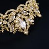 Gold Princess Crown and Tiaras for Women Girls Birthday Baroque Queen Crowns Diamond Crystal Rhinestone Tiara Halloween Cosplay Costumes Headband for Bride Bridal Wedding Party Prom Hair