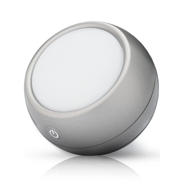 Circadian Optics Light Therapy Lamp - UV-Free LED Happy Mood Lamps with 10,000 Lux - Full Spectrum Sun Lights - Leo (Light Grey)