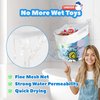 UNEEDE Bath Toy Organizer,1.55 Gallons Bathtub Toy Storage Organizer,Quick Access Bath Toy Holder For Bathtub,Baby Organizer And Storage,Quick Dry Baby Bath Toy Storage For Tub,Mesh Shower Caddy(Blue)