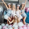 Jaciya Bachelorette Party Favors Spa Makeup Headband 8 Packs Bride Bridesmaid Headband Bridal Shower Gifts Wedding Hair Accessories(White,Blue)