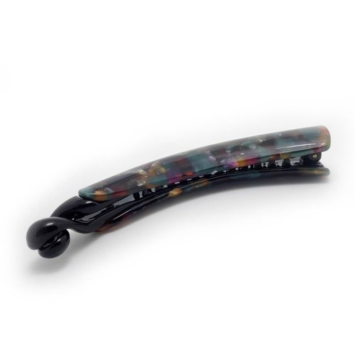 Meilliwish Noble Leopard Banana Hair Clip 1 PCS(H09)(DarkGreen)