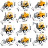 Juuxncgv 24PCS Mini Construction Vehicles,Play Figure Vehicles,Pull Back Engineering Vehicles,Toy Figure Construction Vehicles,Small Construction Toys for Birthday Party Favors,Gifts