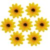 AUEAR, 12 Pack Sunflower Alligator Clips, 1.8 inch Flower Duckbill Hair Clip Hair Barrettes for Women Girls Beach Summer Party