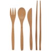 To-Go Ware Bamboo Travel Utensils - Utensil Set with Carrying Case, Hijiki