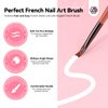 Saviland French Manicure Kit with Everything: French Nails Tool for Beginners French Tip Nail Stickers French Nail Brush White Gel Nail Polish Quick-Dry Gel Nail Lamp French Tips Guides for Nail Art