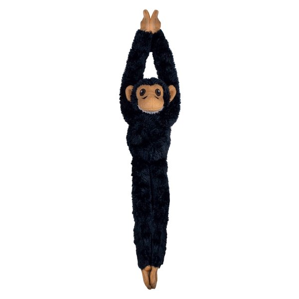 EcoBuddiez Tree Huggers - Chimp from Deluxebase. Small 55cm Hanging Soft Toy Made from Recycled Plastic Bottles. Eco-Friendly Soft and Cuddly Plush Toy and Perfect Cuddly Gift for Kids.