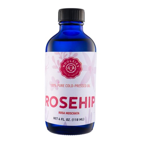 Woolzies 100% Pure Unrefined Rosehip Seed Oil 4 Oz| Therapeutic Grade, Cold-Pressed | Natural Anti Aging Moisturizer Treatment for Hair & Face, Great for Acne, Wrinkles, Fine lines, Eczema, Sun Damage