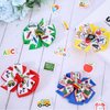 Whaline 4Pcs Back to School Bow Hair Clips Apple Book Blackboard School Bus Hair Bow Barrette Colorful Grosgrain Hairgrips Alligator Clips for First Day of School Kindergarten Hair Accessories