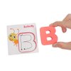 Vankcp 26Pcs Wooden Letters Card Numbers Alphabets ABC Flash Cards Set Montessori Animal Color Cognition Matching Puzzle Game