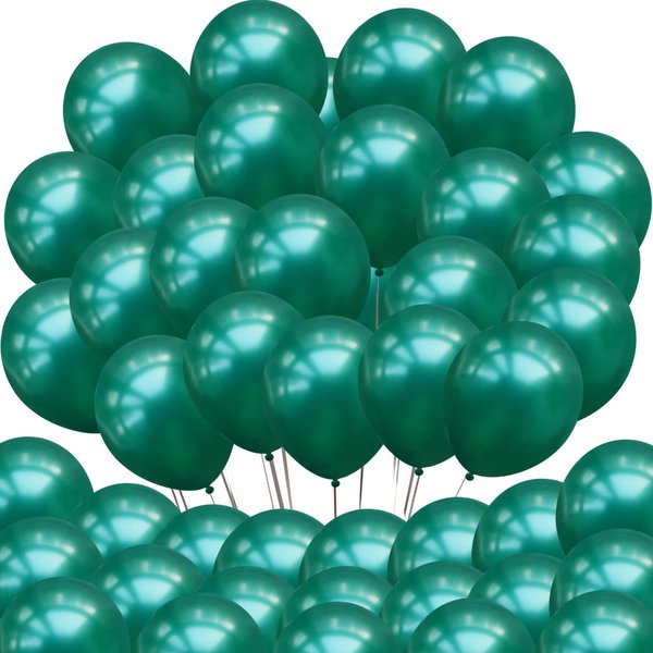Neo LOONS® 100 pcs 5" Pearl Emarald Green Premium Latex Balloons - Great for Kids, Adult Birthdays, Weddings, Receptions, Baby Showers, Water Fights, or Any Celebration