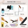 Acrylic Nail Kit for Beginners with Everything Nail Kit Acrylic Set Professional Acrylic Powders and Liquid Monomer Set Acrylic Nail Brush Forms File Easy to Use DIY Home Salon Gifts