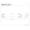 Kingston Brass DR914122 Designer Trimscape Camelon 12-Inch Grab Bar, Polished Brass