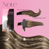 Moresoo Tape in Extensions Ombre Black Hair Extensions Tape in Balayage Off Black to Blonde Mix with Brown Tape in Human Hair Extensions Remy Hair Tape in Extensions 14 Inch #1B/4/14 20pcs 50g