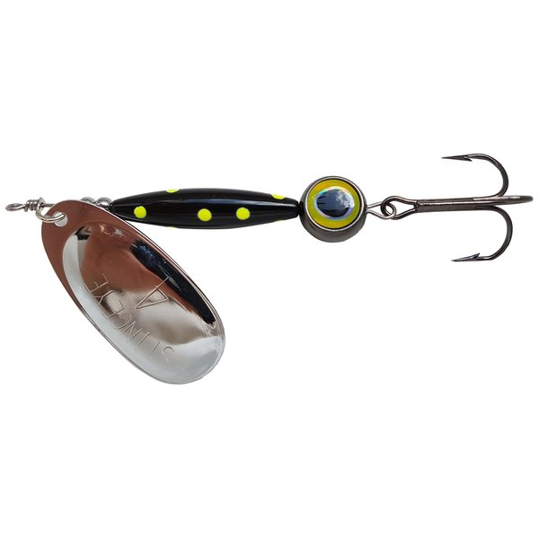 Thundermist Lure Company Eye#4-G-by-BLK Stingeye Spinner Fishing Lure, Black