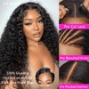 Julia Hair Water Wave 13x4 Pre Everything Glueless Lace Front Wigs Human Hair for Women 12A Pre Cut HD Lace Frontal Wigs Pre Plucked Put on and Go Bye Bye Knots Wig Natural Color 180% Density 20 Inch