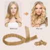 Heatless Hair Curler Headband For Long Hair Soft curlers Sleep Overnight Creates heatless curls and waves No Heat Curlers Rod for Women Girls Brown