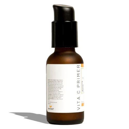 THE PHIX Vitamin C Primer - with Niacinamide, Hyaluronic Acid, Vitamin B, Vitamin E, Collagen Boosting, Antioxidant-Rich Cream, Reduces Facial Pores and Face Wrinkles, Vegan Skin Care Serum